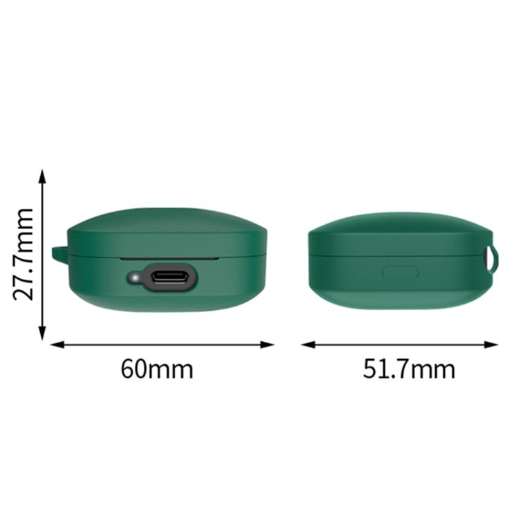 For Xiaomi Redmi Buds 6 Active Silicone Headset Case Anti-Scratch Earphone Cover Sleeve - Black