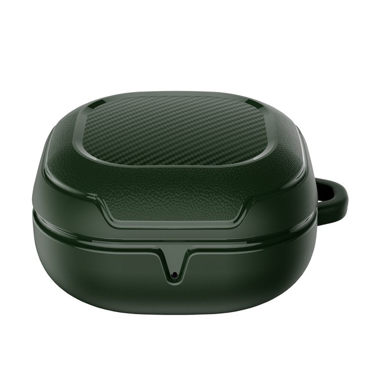 Anti-lost Wireless Earphones Protective Cover Case Charging Box for Samsung Galaxy Buds Pro / Live - Dark Green