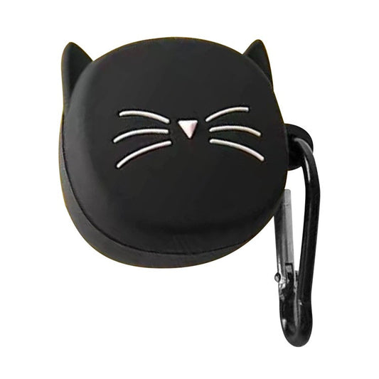 For Samsung Galaxy Buds FE Cartoon Silicone Case Bluetooth Earphone Anti-dust Cover - Black Cat