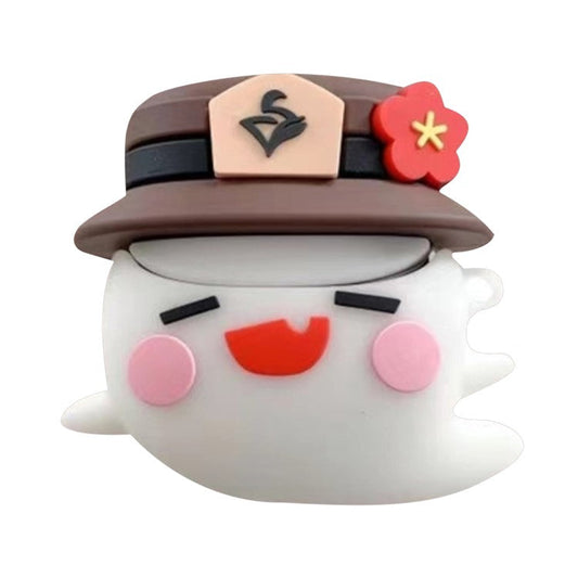 For Samsung Galaxy Buds FE Lovely Cartoon Bluetooth Earphone Silicone Anti-Drop Cover - Walnut Ghost