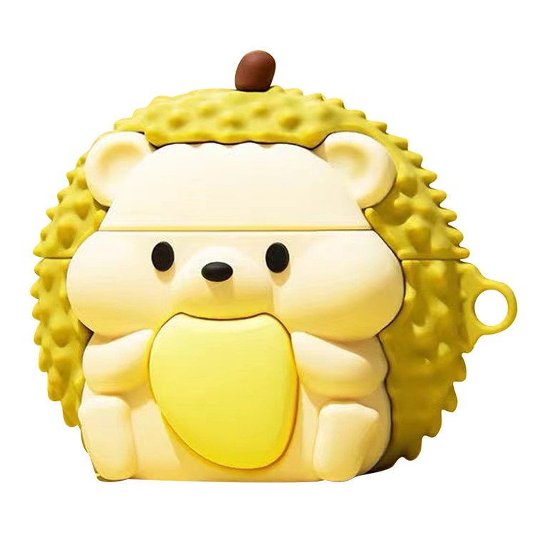 For Samsung Galaxy Buds FE Durian Hedgehog Design Bluetooth Earphone Silicone Cover