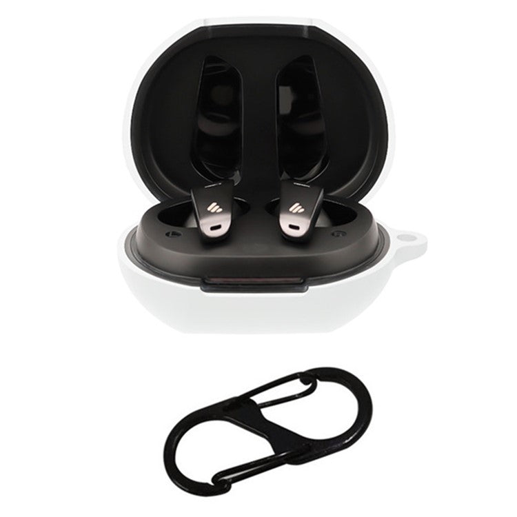 For Edifier NeoBuds Pro Earphone Cover Housing Silicone Case with Buckle - White