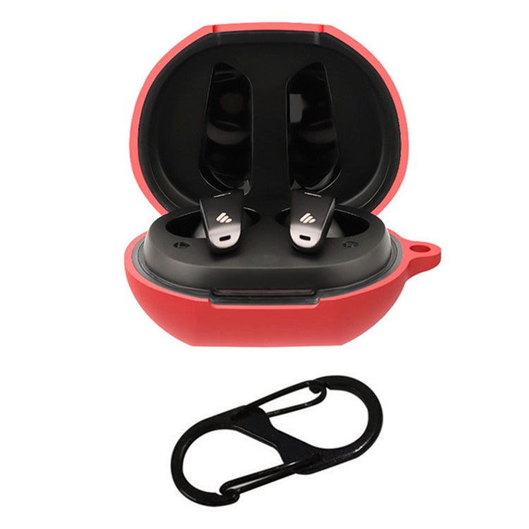 For Edifier NeoBuds Pro Earphone Cover Housing Silicone Case with Buckle - Red