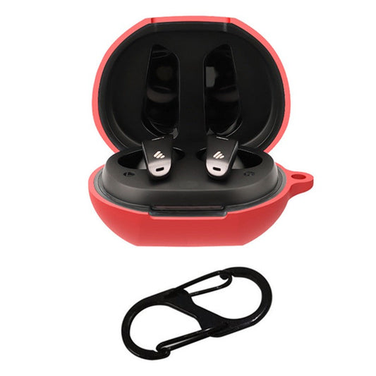 For Edifier NeoBuds Pro Earphone Cover Housing Silicone Case with Buckle - Red
