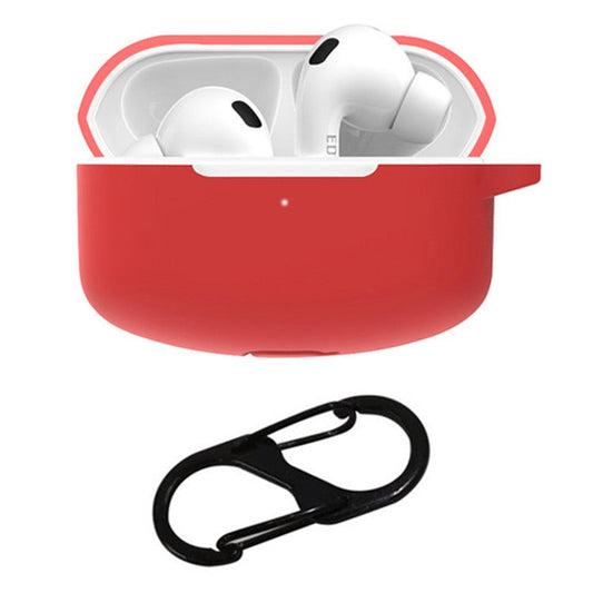 For Edifier Lollipods Pro Silicone Case Earphone Protective Cover with Buckle - Red