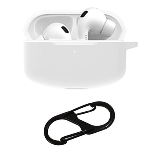 For Edifier Lollipods Pro Silicone Case Earphone Protective Cover with Buckle - White