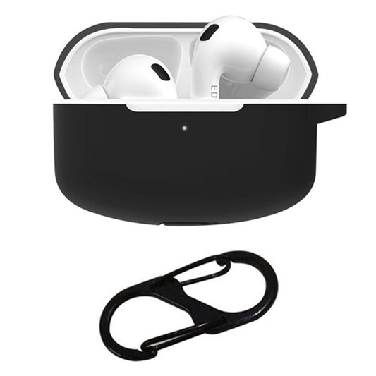 For Edifier Lollipods Pro Silicone Case Earphone Protective Cover with Buckle - Black