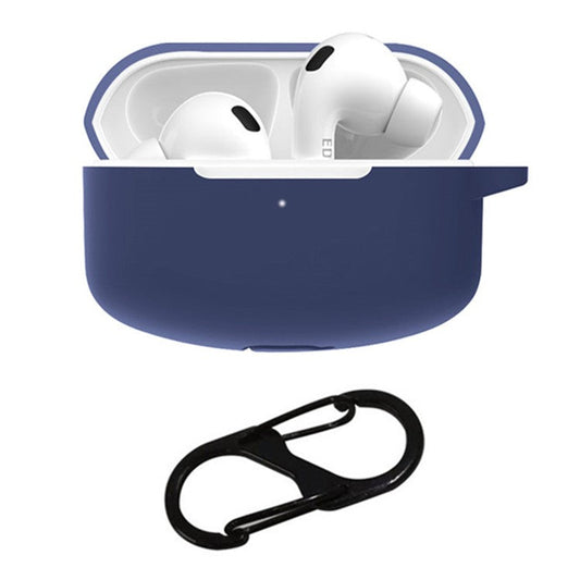 For Edifier Lollipods Pro Silicone Case Earphone Protective Cover with Buckle - Dark Blue
