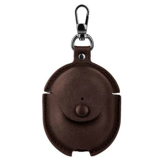 For Xiaomi Redmi Buds 4 Earphone Case PU Leather+PC Bluetooth Earbud Protective Cover - Dark Brown