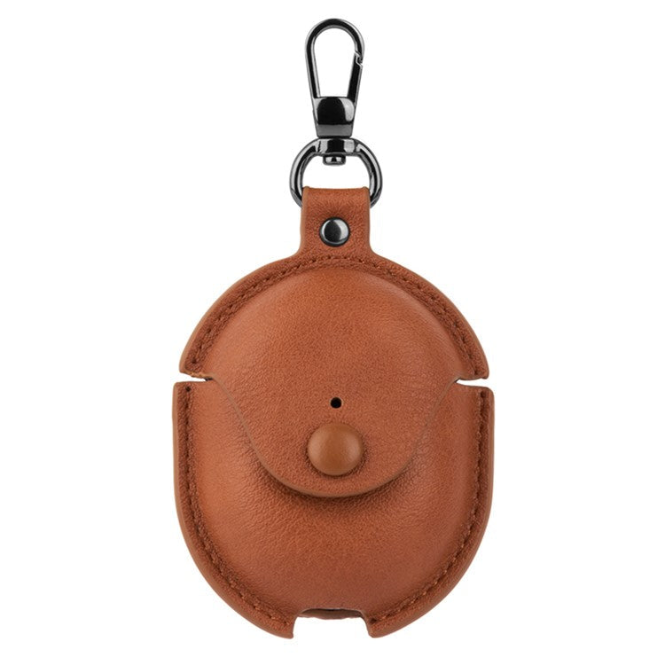 For Xiaomi Redmi Buds 4 Earphone Case PU Leather+PC Bluetooth Earbud Protective Cover - Brown