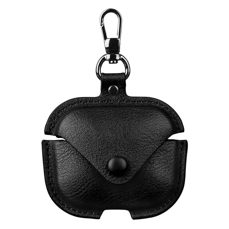 For Xiaomi Redmi Buds 5 Earphone Case PU Leather+PC Bluetooth Earbud Protective Cover - Black