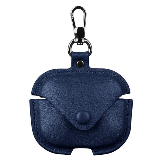 For Xiaomi Redmi Buds 5 Earphone Case PU Leather+PC Bluetooth Earbud Protective Cover - Blue