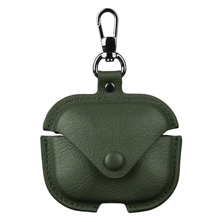 For Xiaomi Redmi Buds 5 Earphone Case PU Leather+PC Bluetooth Earbud Protective Cover - Green