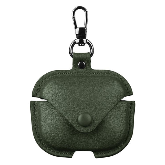 For Xiaomi Redmi Buds 5 Earphone Case PU Leather+PC Bluetooth Earbud Protective Cover - Green