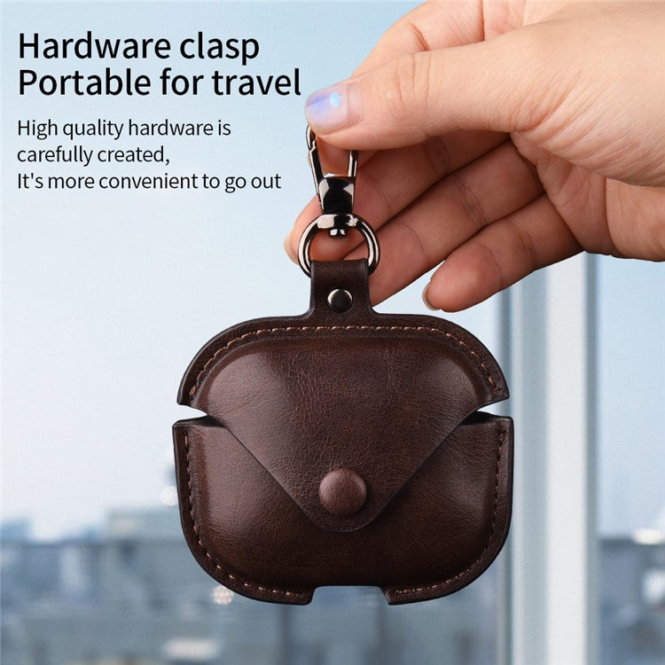 For Xiaomi Redmi Buds 5 Earphone Case PU Leather+PC Bluetooth Earbud Protective Cover - Green