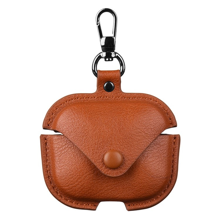 For Xiaomi Redmi Buds 5 Earphone Case PU Leather+PC Bluetooth Earbud Protective Cover - Brown