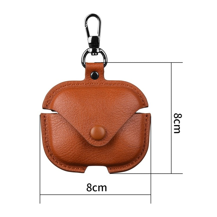 For Xiaomi Redmi Buds 5 Earphone Case PU Leather+PC Bluetooth Earbud Protective Cover - Brown