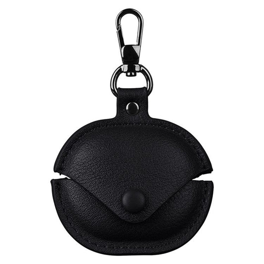 For Xiaomi Redmi Buds 4 Lite Earphone Case PU Leather+PC Bluetooth Earbud Protective Cover - Black