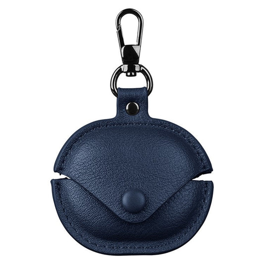 For Xiaomi Redmi Buds 4 Lite Earphone Case PU Leather+PC Bluetooth Earbud Protective Cover - Blue