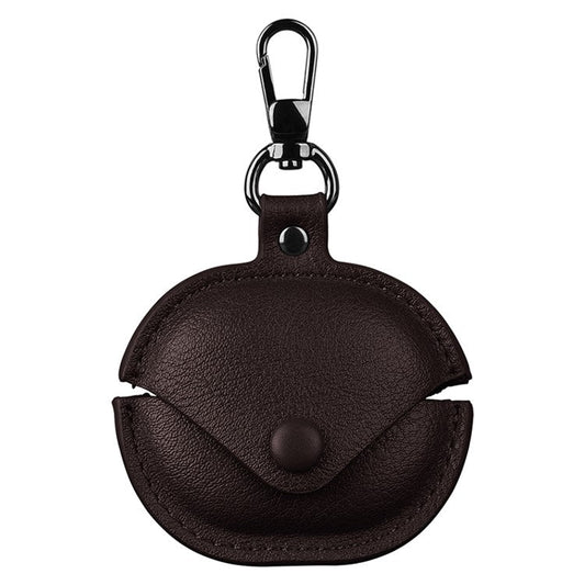 For Xiaomi Redmi Buds 4 Lite Earphone Case PU Leather+PC Bluetooth Earbud Protective Cover - Dark Brown