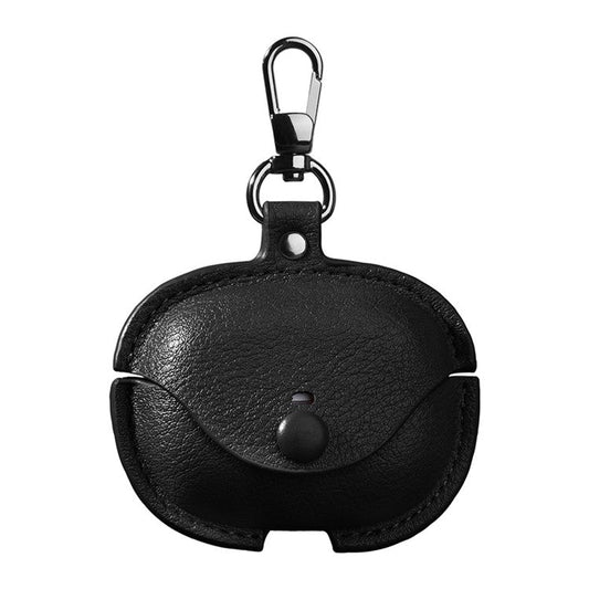 For Xiaomi Redmi Buds 5 Pro Charging Case Cover PU+PC Bluetooth Headset Protector - Black