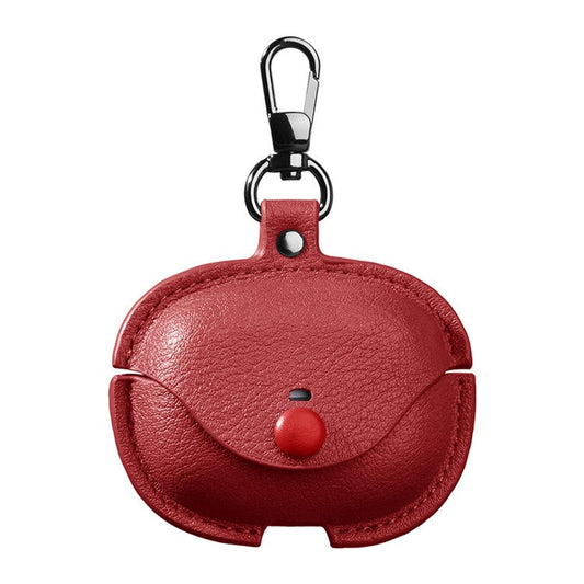 For Xiaomi Redmi Buds 5 Pro Charging Case Cover PU+PC Bluetooth Headset Protector - Red