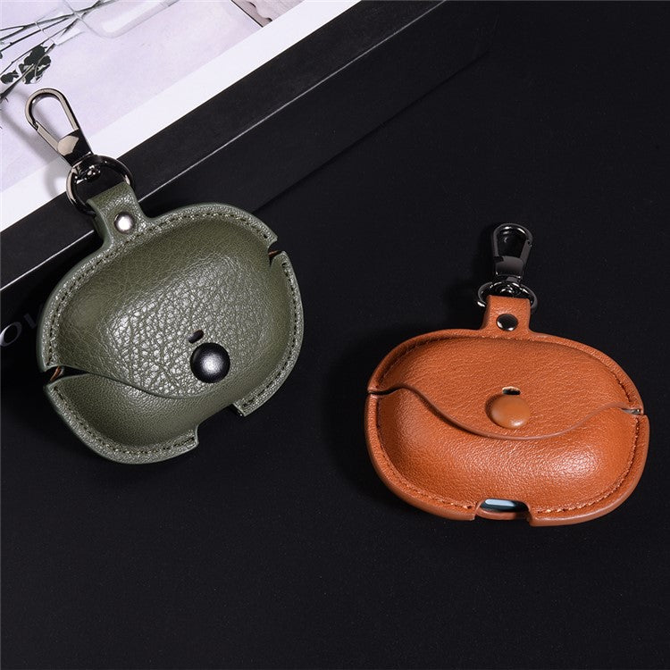 For Xiaomi Redmi Buds 5 Pro Charging Case Cover PU+PC Bluetooth Headset Protector - Red