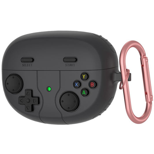 For Bose Ultra Open Earbuds Game Console Design Liquid Silicone Case Bluetooth Earphone Cover - Dark Grey