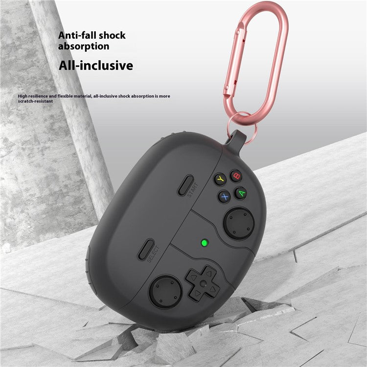 For Bose Ultra Open Earbuds Game Console Design Liquid Silicone Case Bluetooth Earphone Cover - Grey