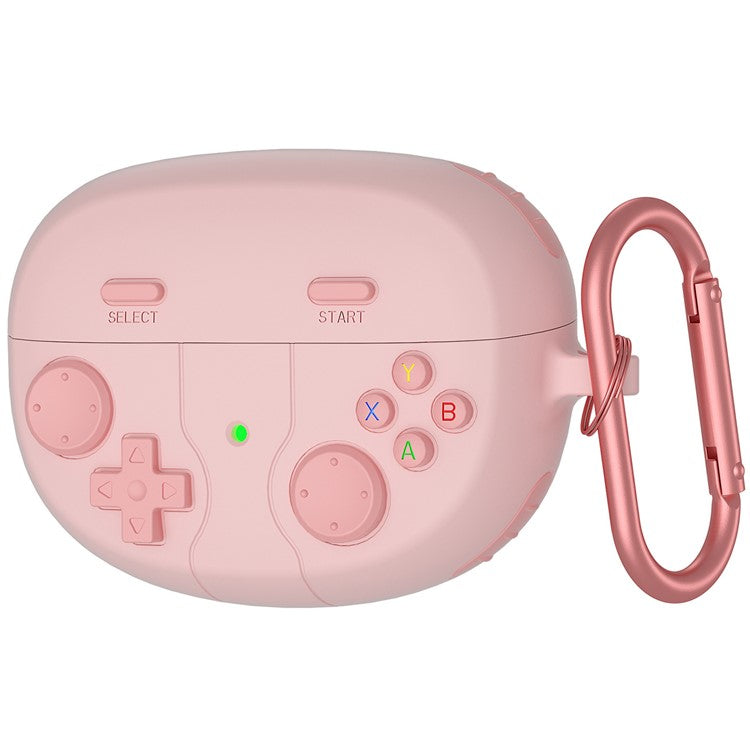 For Bose Ultra Open Earbuds Game Console Design Liquid Silicone Case Bluetooth Earphone Cover - Pink