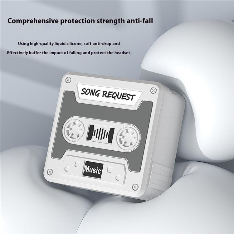 For Samsung Galaxy Buds FE / Buds2 Pro / Buds2 / Buds Pro / Buds Live Bluetooth Earphone Cover Liquid Silicone Case - Light Grey