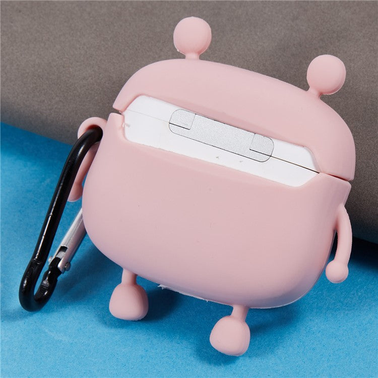 For Apple AirPods 3 Silicone Cover Bubble Fidget Stress Relief Frog Protective Case - Pink