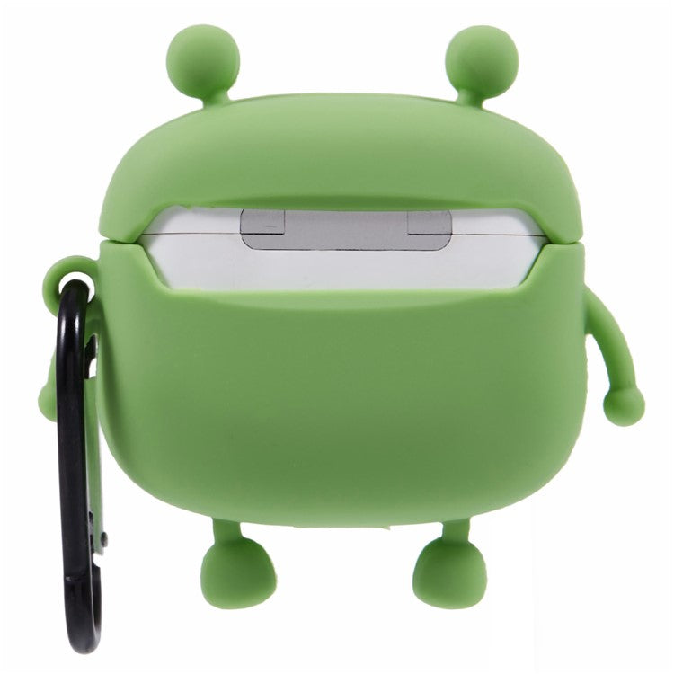 For Apple AirPods 3 Silicone Cover Bubble Fidget Stress Relief Frog Protective Case - Green