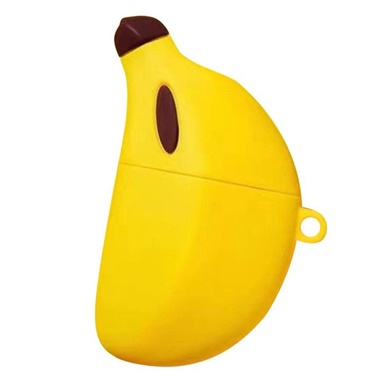 For Apple AirPods Pro Case Cute Banana Bluetooth Earphone Silicone Cover with Carabiner