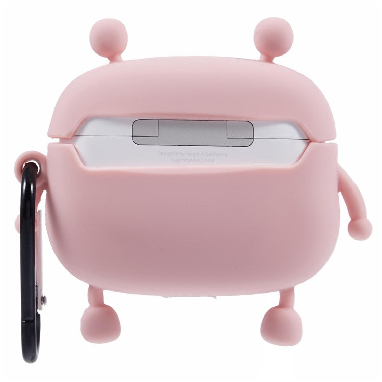 For Apple AirPods Pro Silicone Cover Bubble Fidget Stress Relief Frog Protective Case - Pink