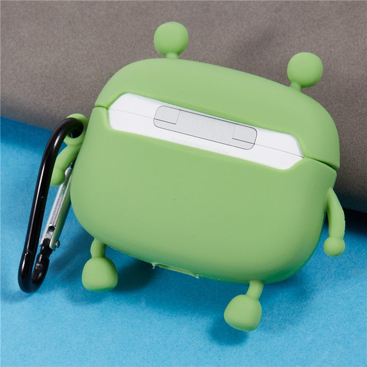 For Apple AirPods Pro Silicone Cover Bubble Fidget Stress Relief Frog Protective Case - Green