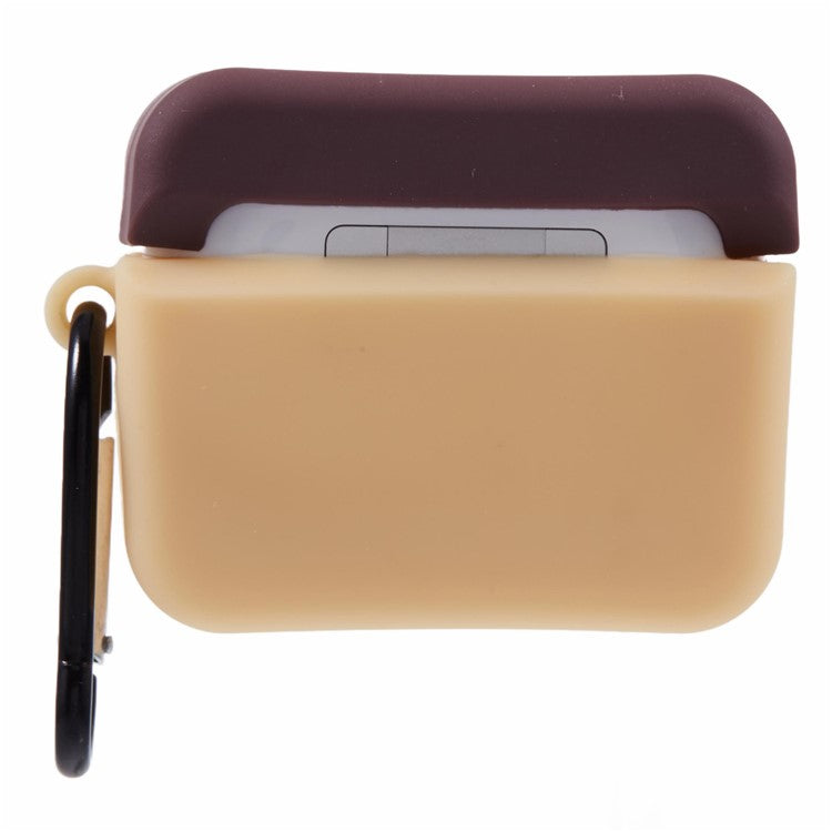 For Apple AirPods Pro Bluetooth Earphones Silicone Cover Instant Camera Protective Case with Carabiner