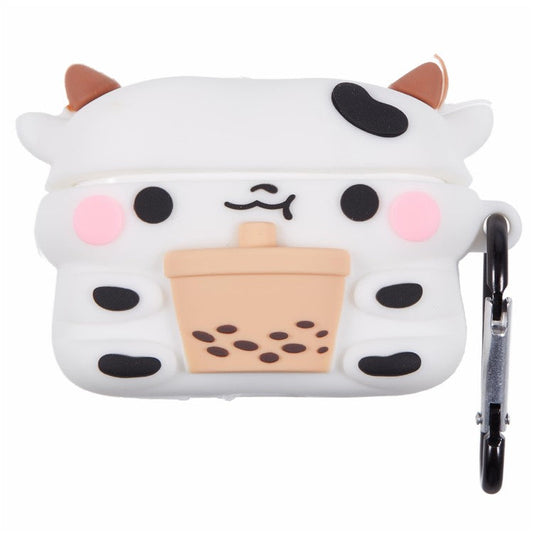 For Apple AirPods Pro Silicone Cover Milk Tea Cow Bluetooth Earphones Protective Case