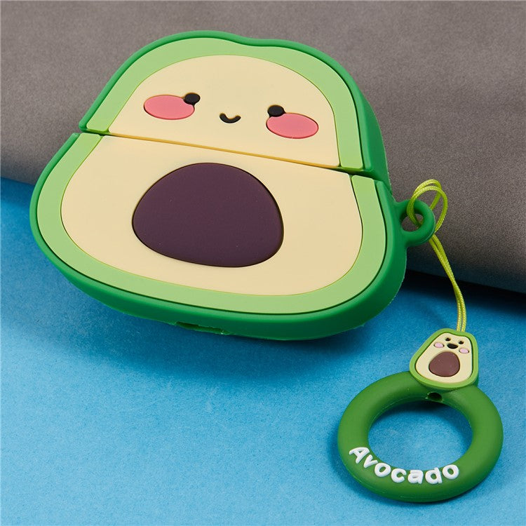 For Apple AirPods Pro Bluetooth Earphones Silicone Cover Cartoon Avocado Protective Case