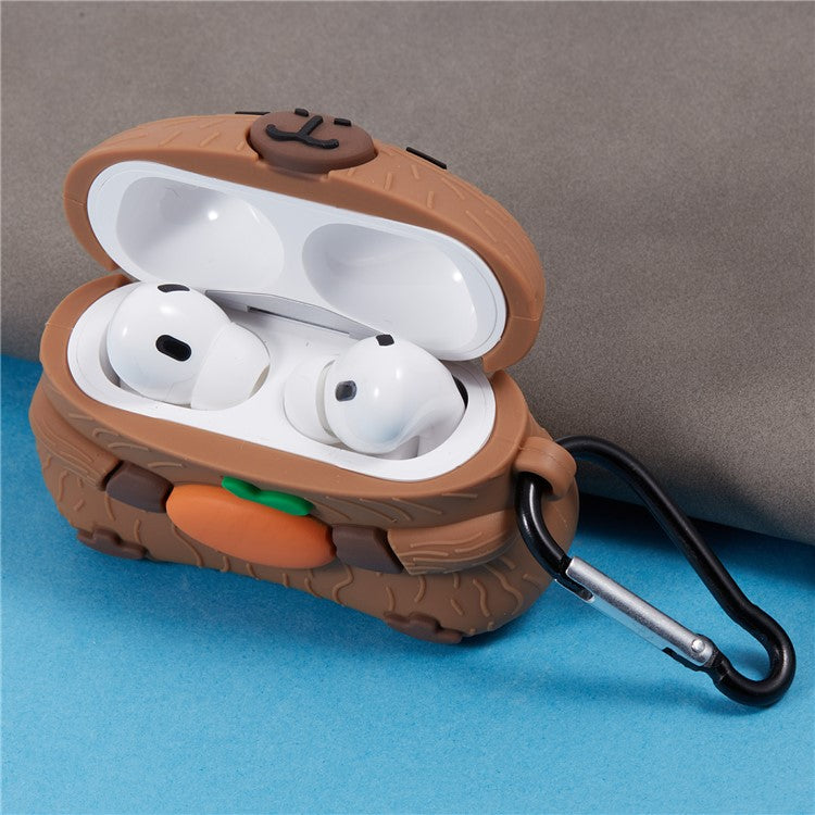 For Apple AirPods Pro 2 / AirPods Pro Silicone Cover Cute Capybara Bluetooth Earphones Protective Case