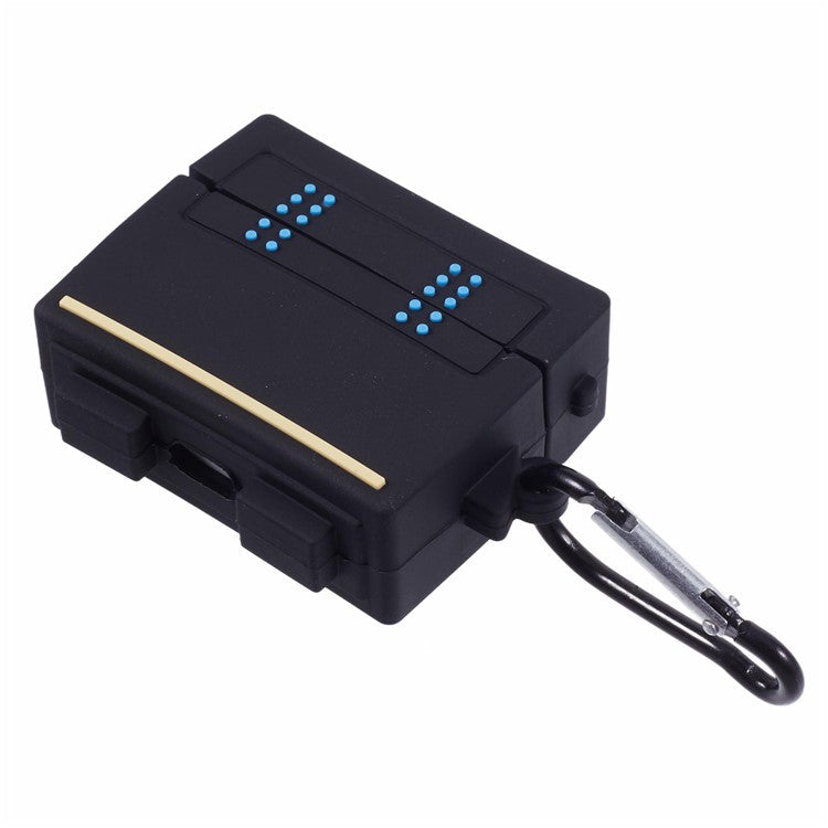 For Apple AirPods Pro Bluetooth Earphones Silicone Cover Black Robot Protective Case