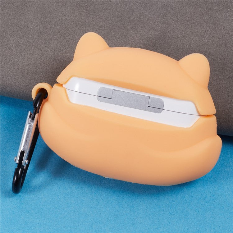 For Apple AirPods Pro Bluetooth Earphones Silicone Cover Shiba Inu Shape Protective Case