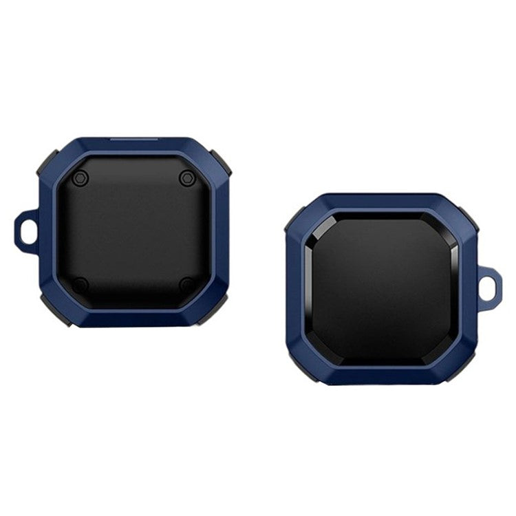 For Samsung Galaxy Buds FE / Buds2 Pro / Buds2 / Buds Pro / Buds Live Bluetooth Earphone Cover TPU+PC Anti-drop Case - Navy Blue
