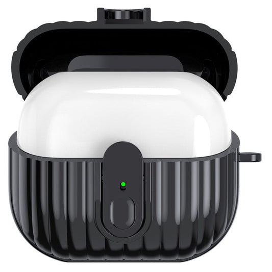 For Samsung Galaxy Buds3 Shockproof Case Anti-Scratch Bluetooth Earphone Cover - Black