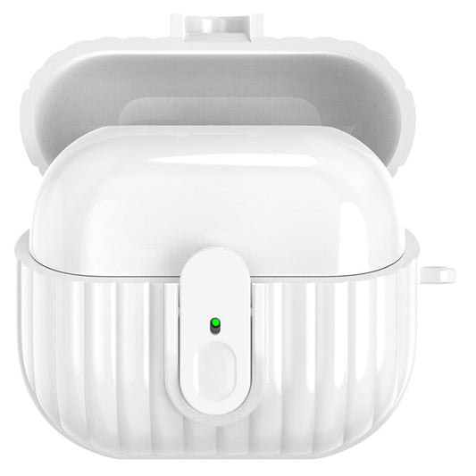 For Samsung Galaxy Buds3 Shockproof Case Anti-Scratch Bluetooth Earphone Cover - White