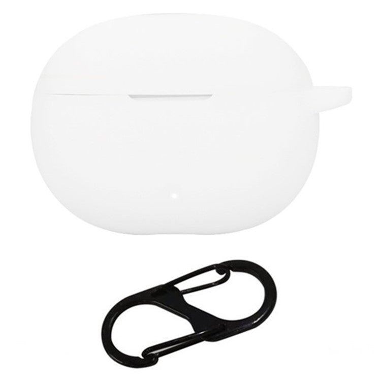 For Honor LCHSE X7i Case Bluetooth Earphone Silicone Cover with Anti-Lost Buckle - White