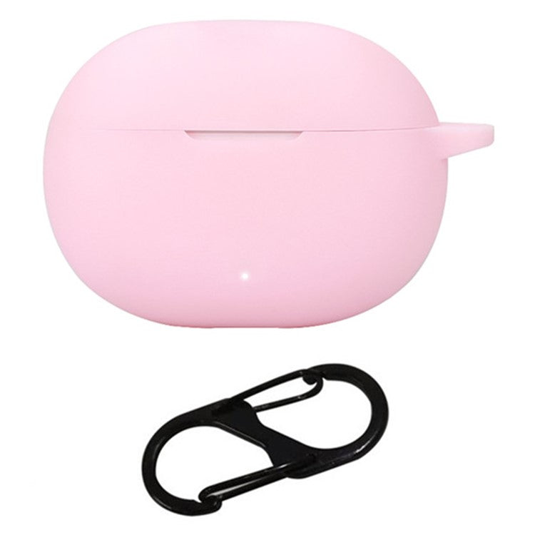 For Honor LCHSE X7i Case Bluetooth Earphone Silicone Cover with Anti-Lost Buckle - Pink