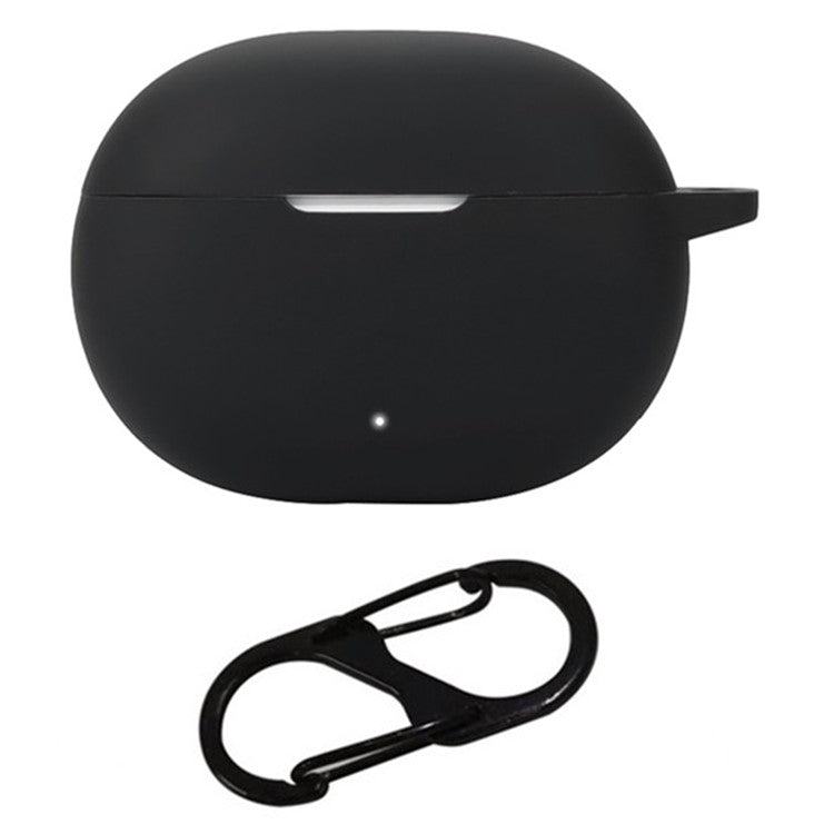 For Honor LCHSE X7i Case Bluetooth Earphone Silicone Cover with Anti-Lost Buckle - Black