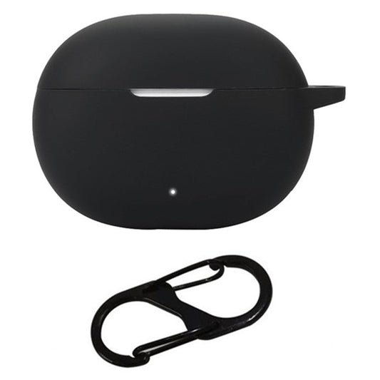 For Honor LCHSE X7i Case Bluetooth Earphone Silicone Cover with Anti-Lost Buckle - Black