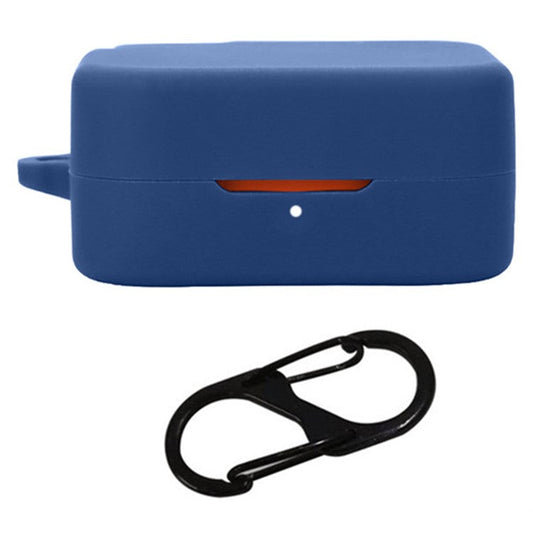 For Nothing CMF Buds Pro 2 Case Bluetooth Earphone Silicone Cover with Anti-Lost Buckle - Dark Blue